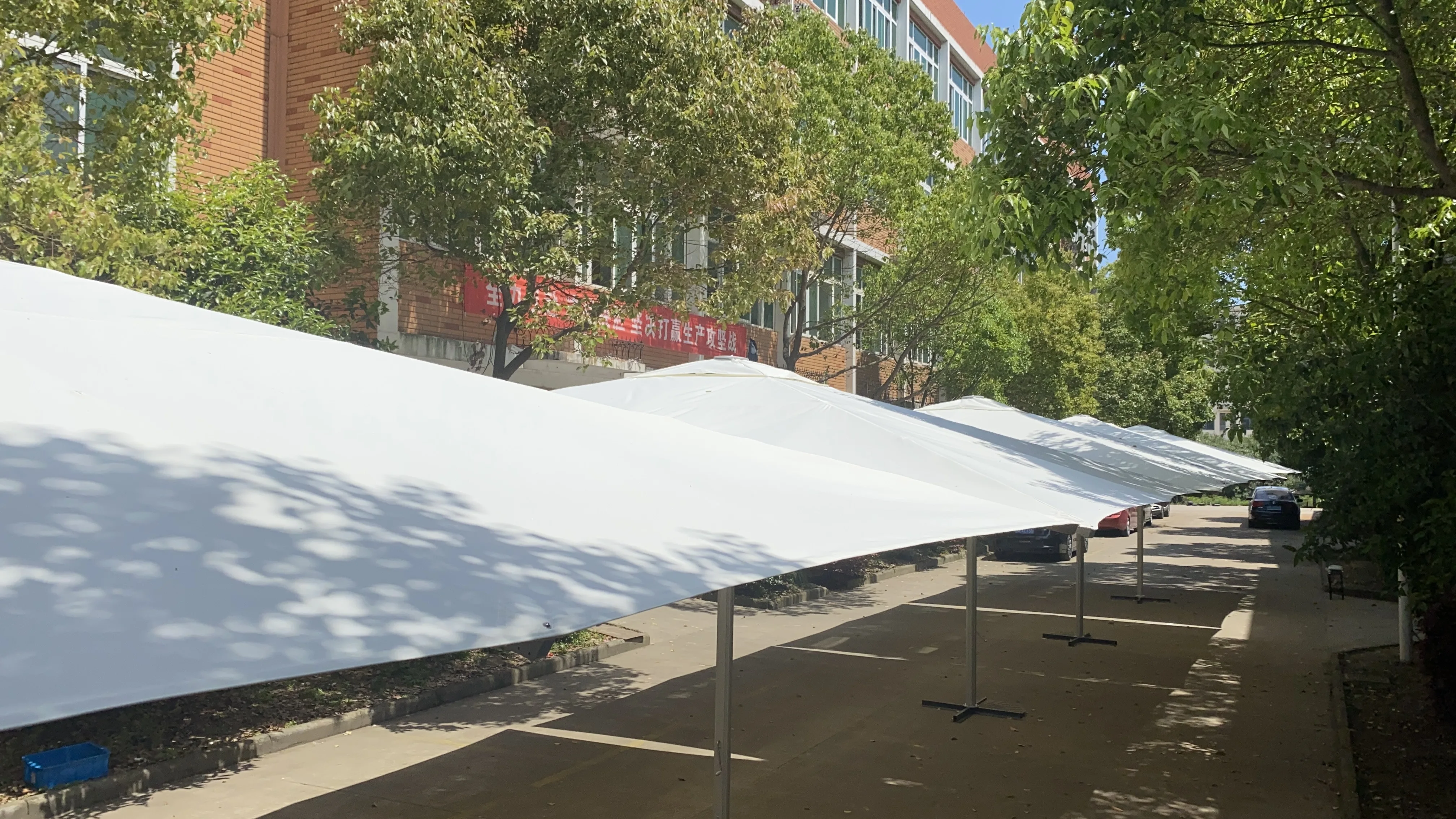 YEEZE 5x5M Big Square Aluminium center pole for Commercial umbrella outdoor