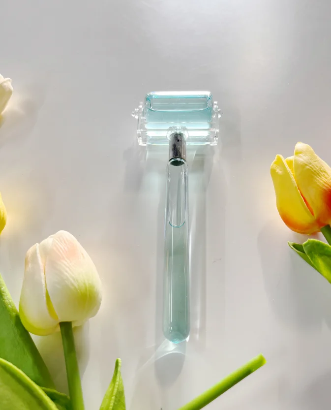 Reusable good price cooling and hot compressing facial massager ice rollers with customized logo