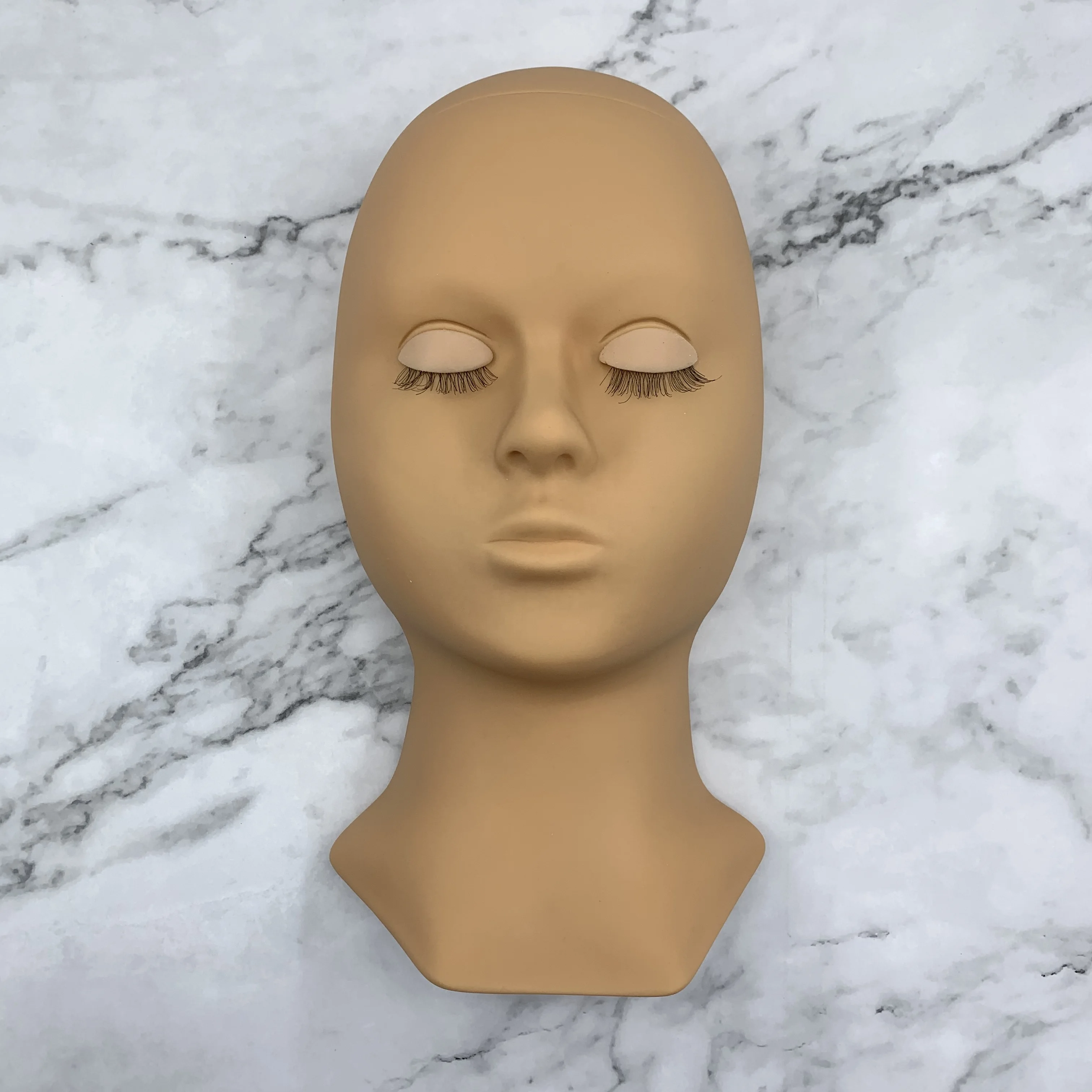 Fashion African American Mannequin Head Silicone Mannequin Heads for Lashes Training