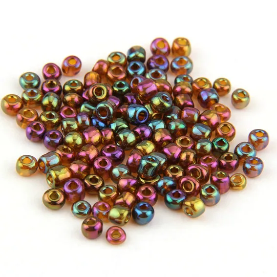 SC Wholesale Transparent Glazed Color Delicate Glass Seed Beads AB Colors For Wedding Scarf Loose Beads For Bracelet earrings