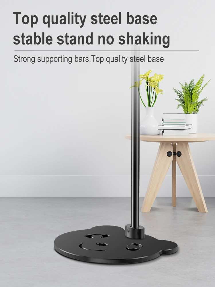 Hot Selling Adjustable Phone Holder Multi-functional Long Arm 360 Degrees Rotatable Phone Tablet Floor Stand for Live stream