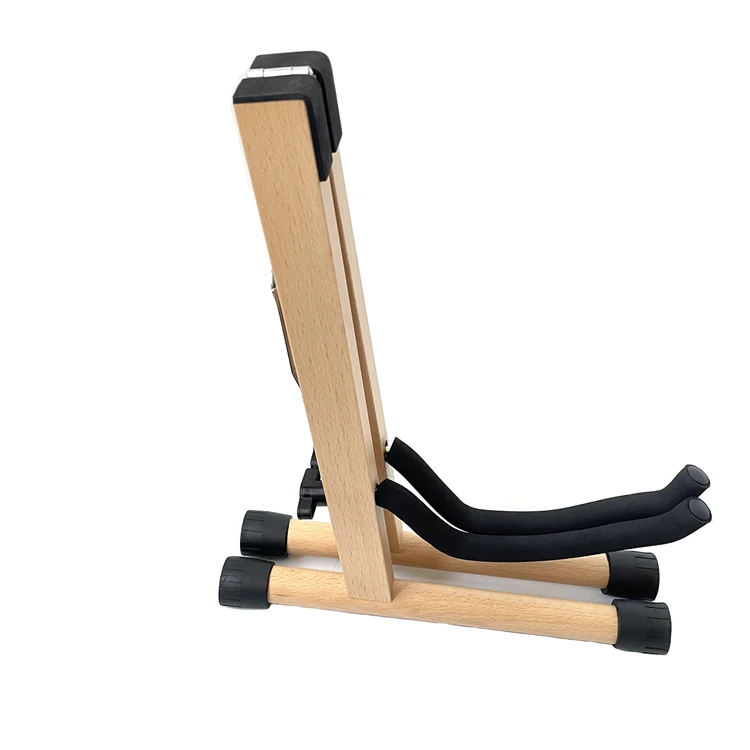 Hot selling folding acoustic electric wood guitar stand in stringed instruments parts