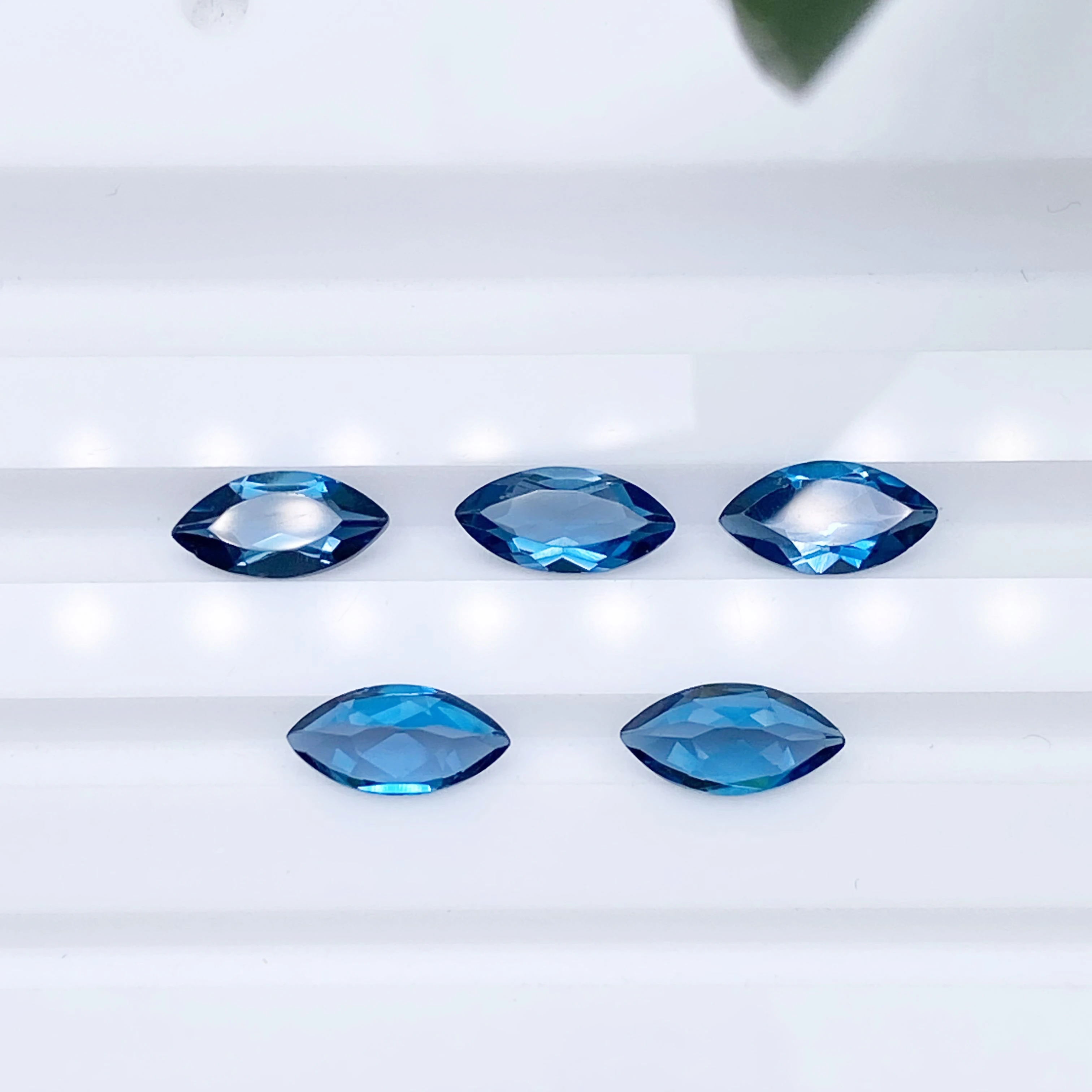 Topaz Marquise Shape 4x2mm~14x7mm High Quality Natural Topaz Crystal Blue Gemstone  Jewelry Making Natural London Blue Topaz