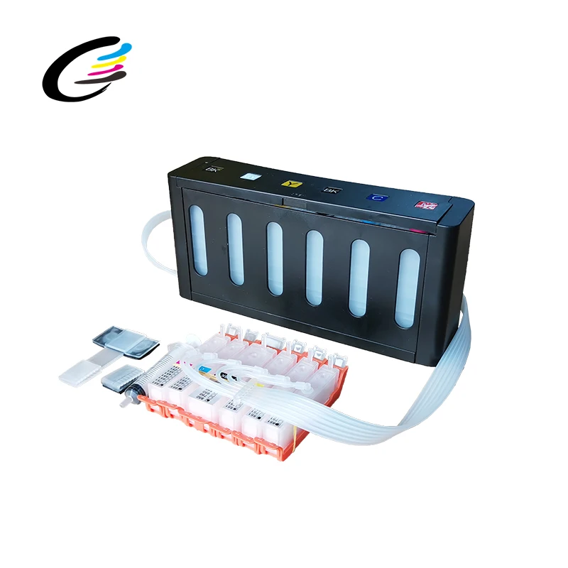 Система непрерывной подачи чернил Fcolor CISS 6 цветов для Canon PIXMA MG6380 MG7180