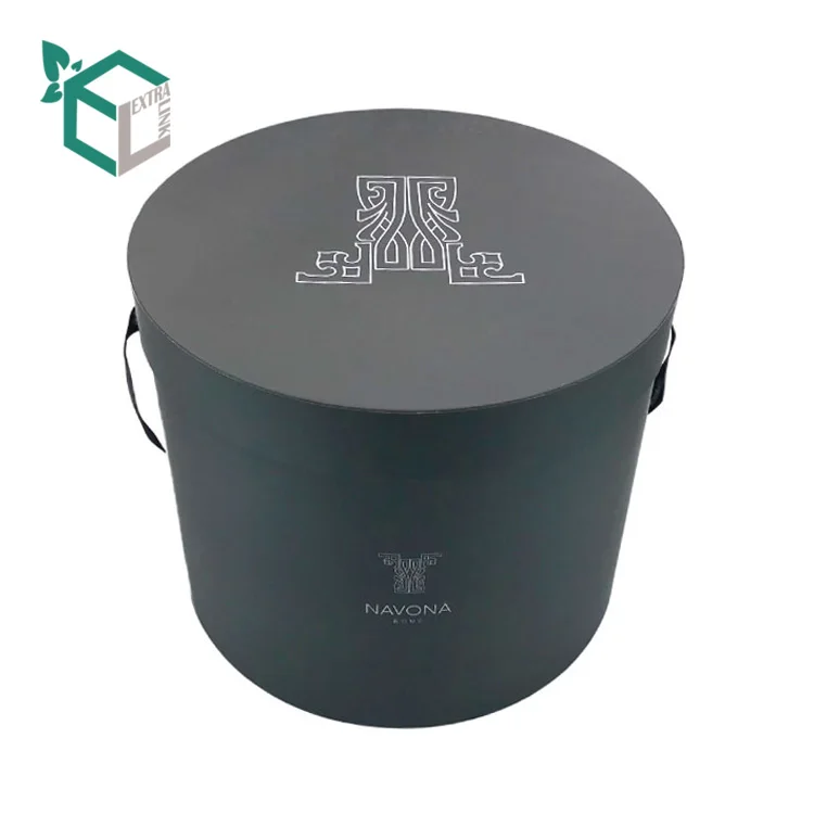 
Wholesale Custom Large Rigid Paper Round Flower Gift Box 