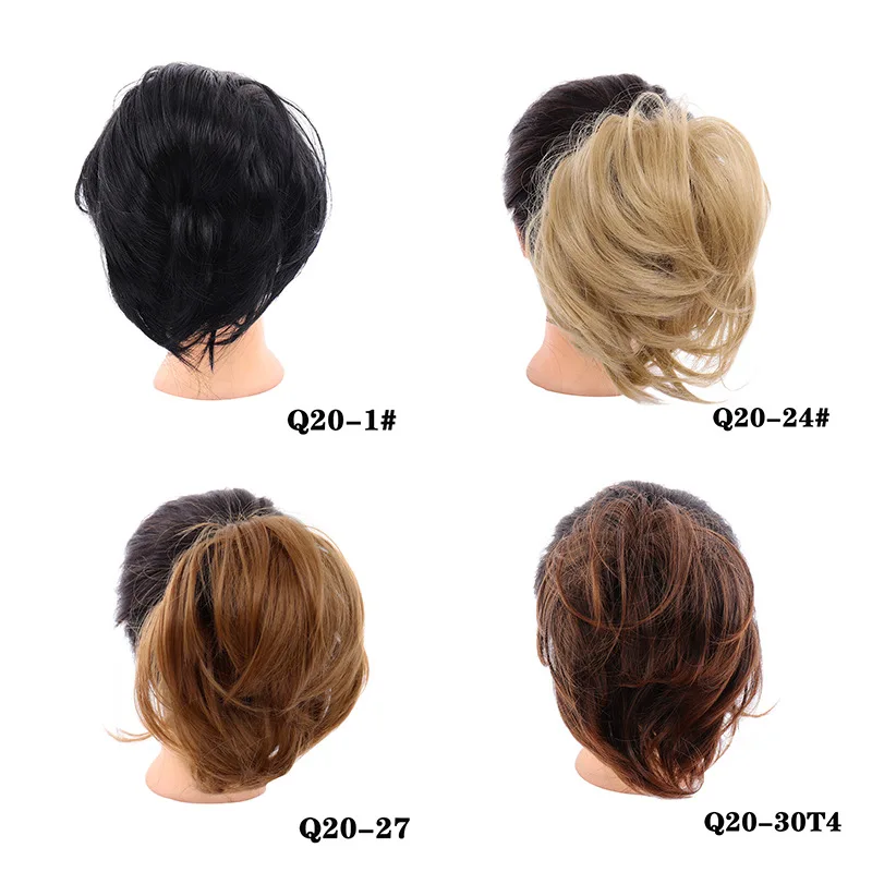 Настоящая кудрявая пучок волос, шиньон из человеческих волос, шиньон для наращивания человеческих волос, пучок волос