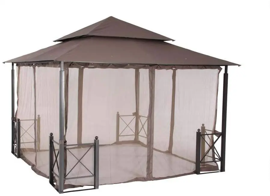 Wholesale Outdoor Garden Easy Setup Metal Harbor Gazebo with Mosquito Netting