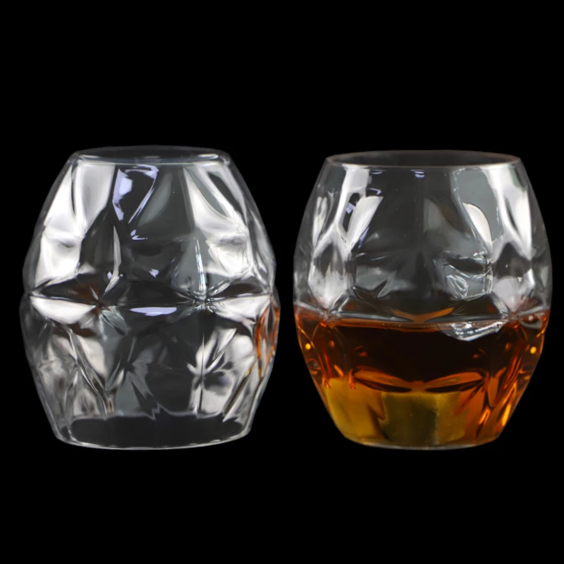 
Eco-friendly Crystal Wine Glass Unbreakable Tritan Plastic Stemless Whisky Glass 