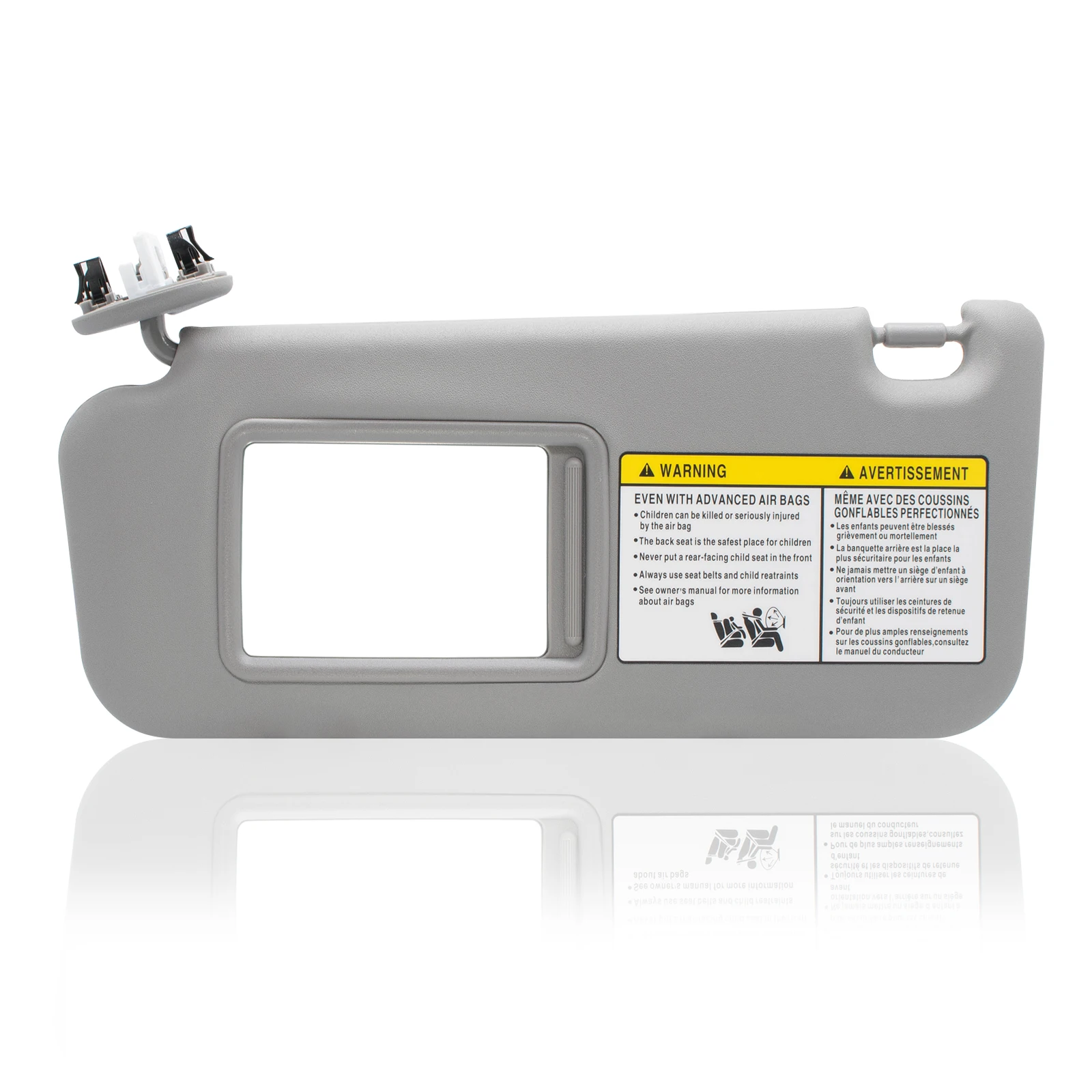 Left Side Sun Visor Compatible with Toyota RAV4 2006 2007 2008 2009 2010 2011 2012 2013 with Light Replace 74320-42501-B2