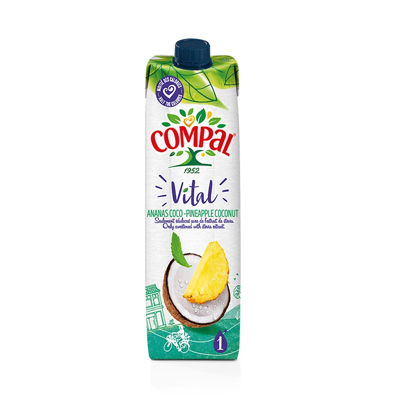 High quality wholesale other beverage soft drinks fruit juice Pineapple sweetened only with stevia 12x1L