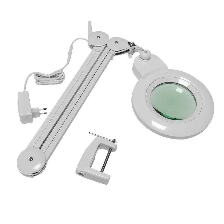 Clip-on Adjustable Face Magnifying Lamp Led Magnifying Table Lamp for Beauty Salon