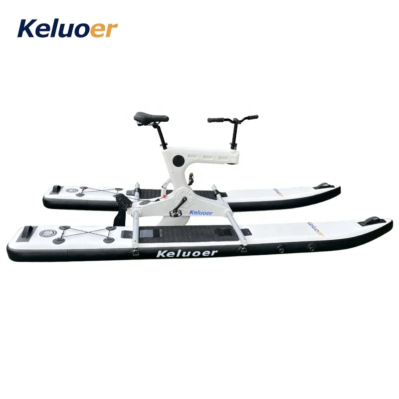 New Water Single Bike Inflatable Rubber Boat Water Park Pedal Type Sightseeing Leisure Boat