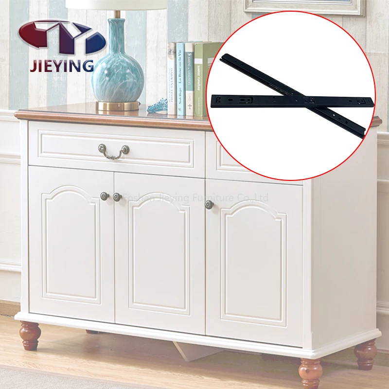 27mm Custom Weight/Inch Metal Full Extension Ball Bearing Telescopic Channel Cabinet Drawer Slide Rail Cupboard Drawers Slides