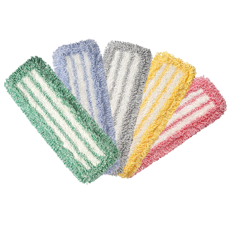 Commercial cleaning tool manufacturer industrial flat floor dust mop with washable microfiber pads