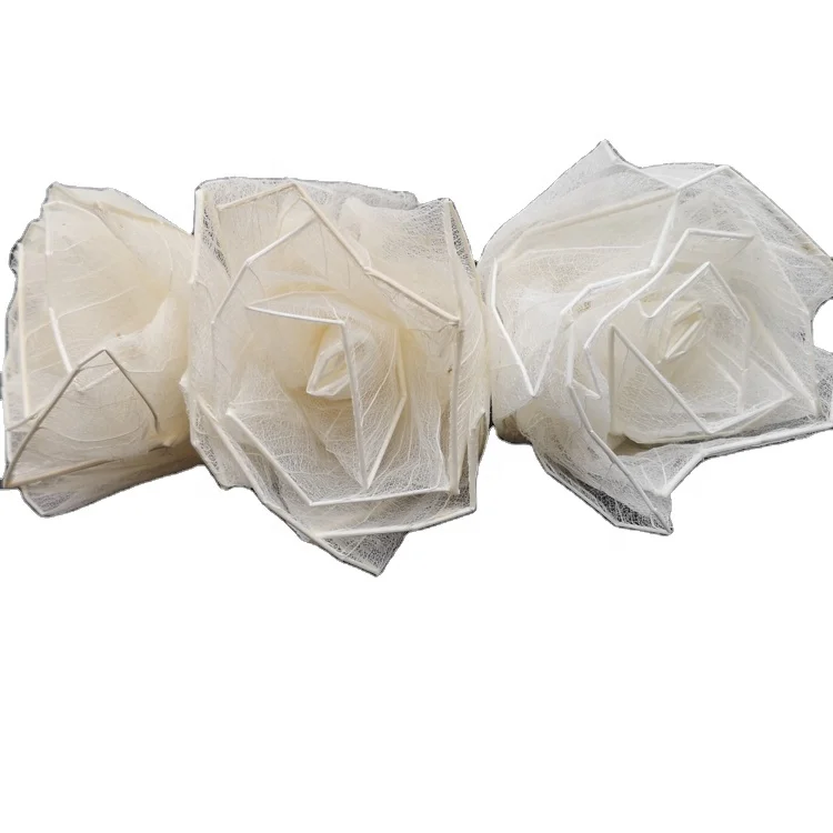 Eco-friendly Handmade Maganolia Skeleton Leaves Flower Rose Diffuser Flowers