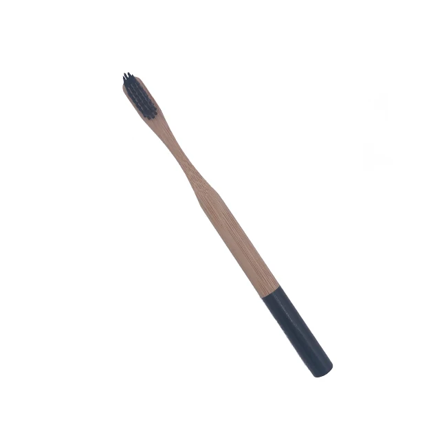 Custom Logo Manufacturer 100% Organic Biodegradable Bamboo Charcoal Bristles Bamboo Toothbrush With Case