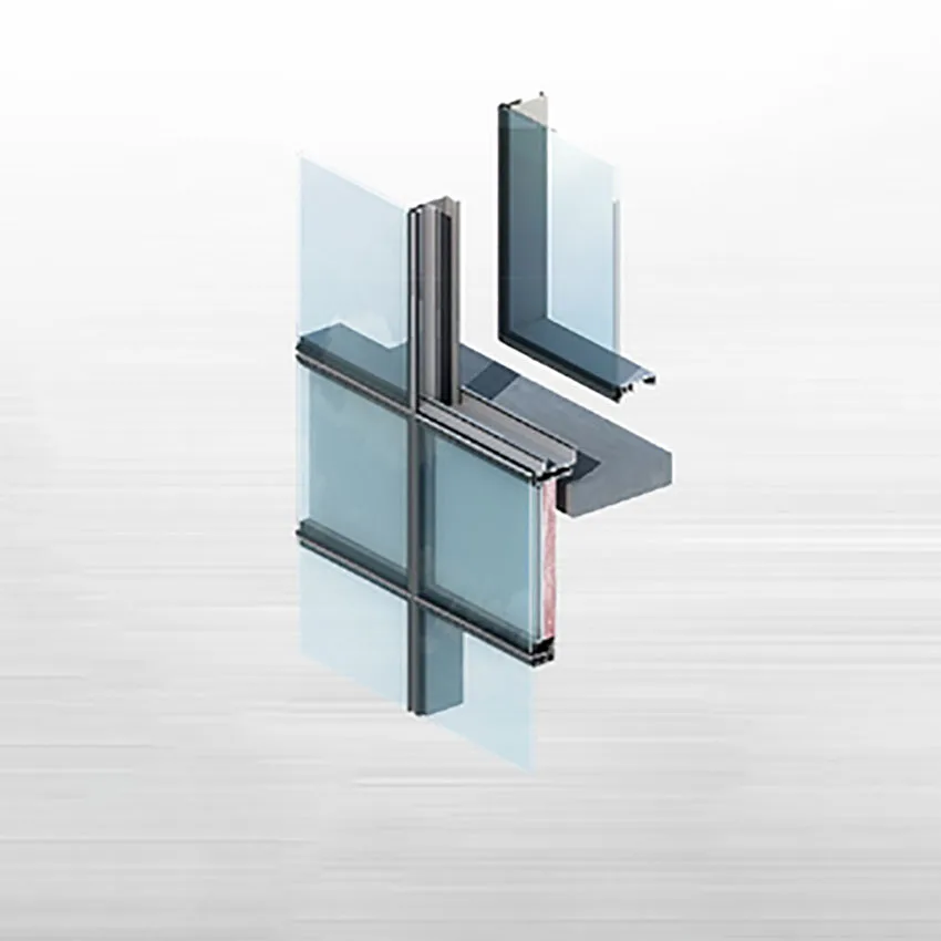 china aluminium profile unit-typed curtain wall and curtain wall system aluminium