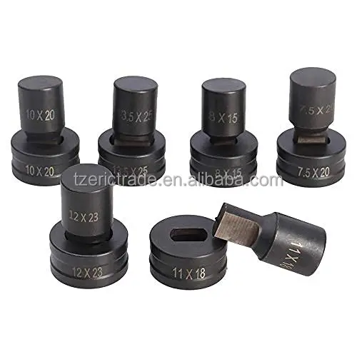 1 PCS Manual Hydraulic Punching Mold 11 X 18mm Rectangle Hole Dies Slotted Puncher Dies for CH-70 Hydraulic Tool Use