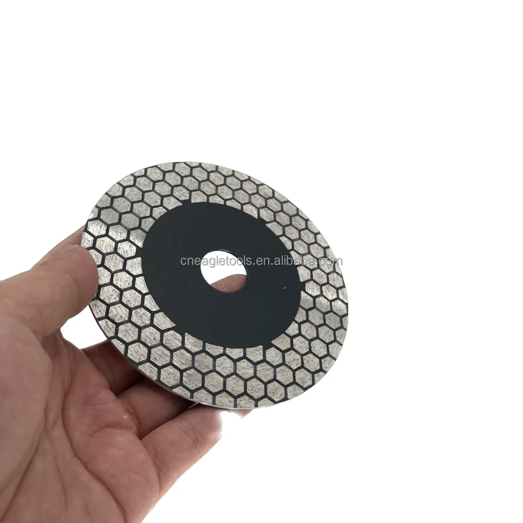115/125mm Triangle Turbo Diamond Saw Blade Cutting Disc for Ceramic/Porcelain Tiles