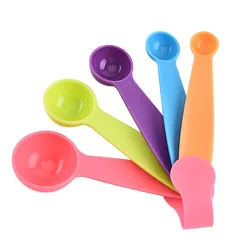 Kitchen Tools Gadgets Colorful Measuring Tool Set Plastic Measuring Cup Spoons Set For Kitchen Measuring Tool