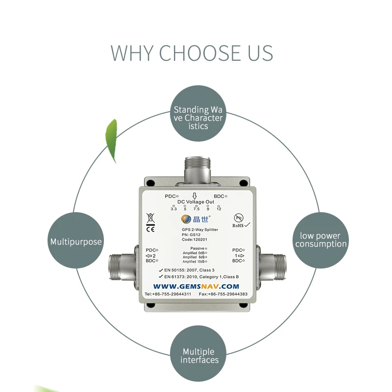 2 Way GPS Power Splitter GPS Splitters