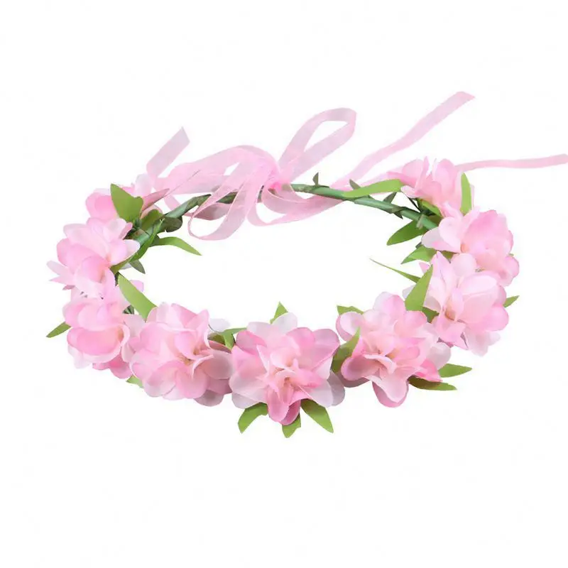 2024 Wholesale fashion children carnival flower decorations little girls head wear princess accessories kids wear garlands