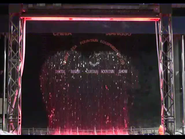 Digital Water Curtain Graphic Waterfall Water Fountain