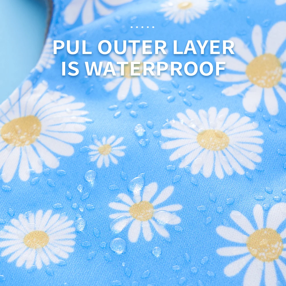 Moramona Non-slip Reusable Sanitary Napkin silicone dots Bamboo Charcoal Cloth Pads For Lady