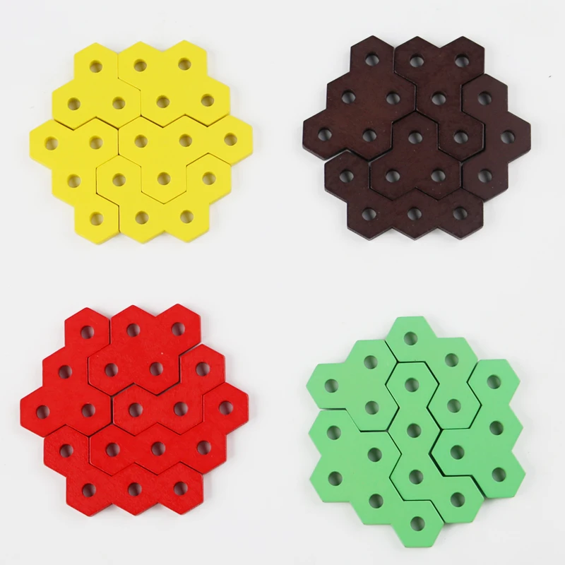 Образовательные игрушки деревянный штабелер для бургеров