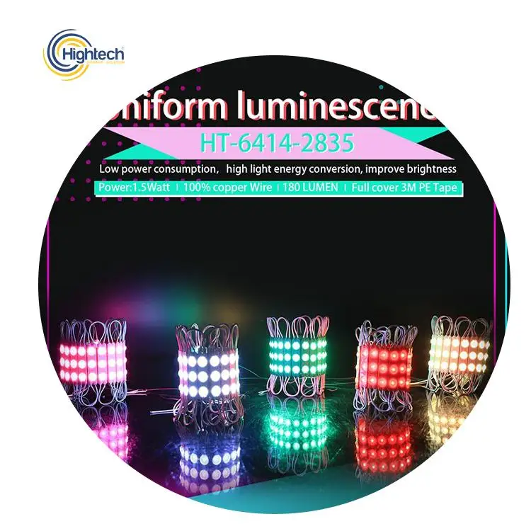 Hightech high power waterproof 12v 3leds 2835 smd outdoor sign injection led module