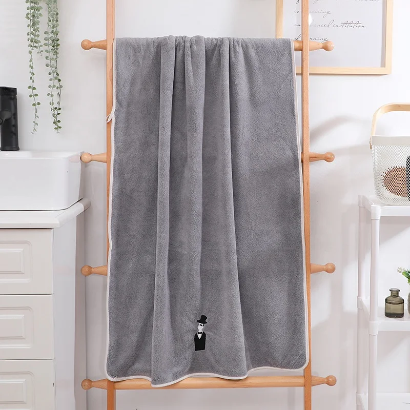 Wholesale Luxury Lace Embroidery Pattern Pure 100% Microfiber 70x140 Hilton Bath Towel Set for Baby Kids Adult