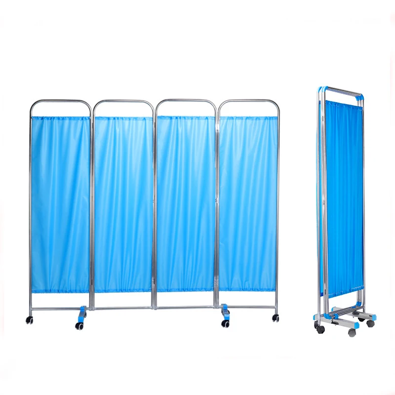 Medical Mobile Folding Bedside Clinic Hospital Furniture Room Divider Ward Screen