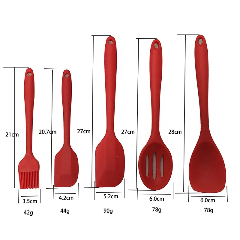 
10 Pieces of Silicone Cooking Kitchen Utensils Set Non-Stick and Heat-Resistant Kitchen Cookware 