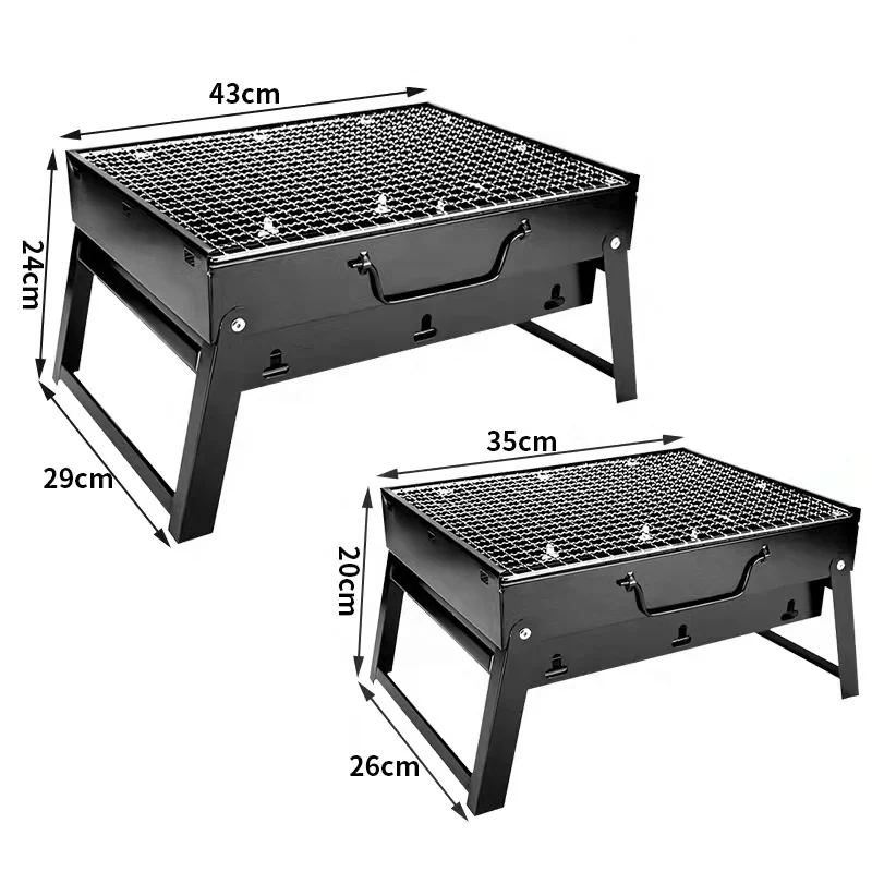 good quality mini portable charcoal bbq grill stainless steel coal grills for outdoor camping garden
