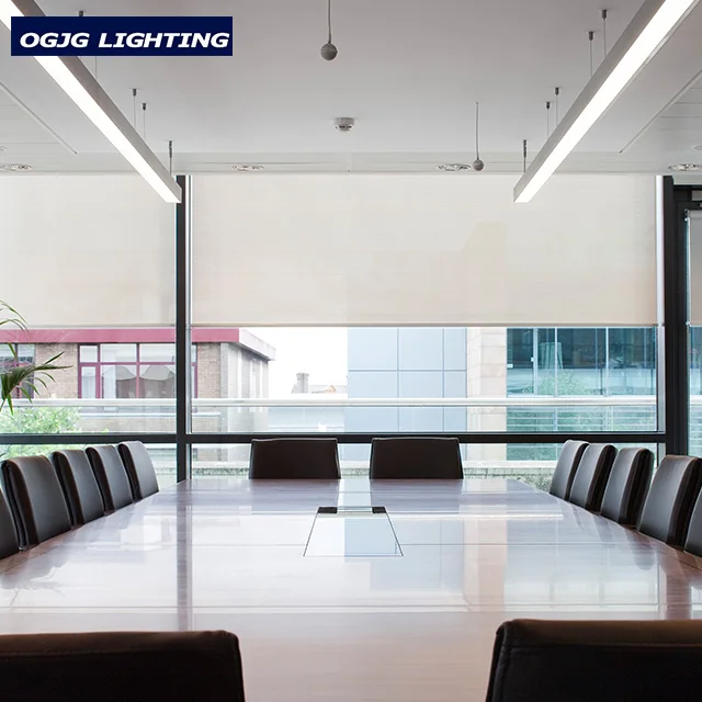 OGJG 1.5m 40w 50w 60w linkable suspended led ceiling lamp with pc cover aluminum light fixture