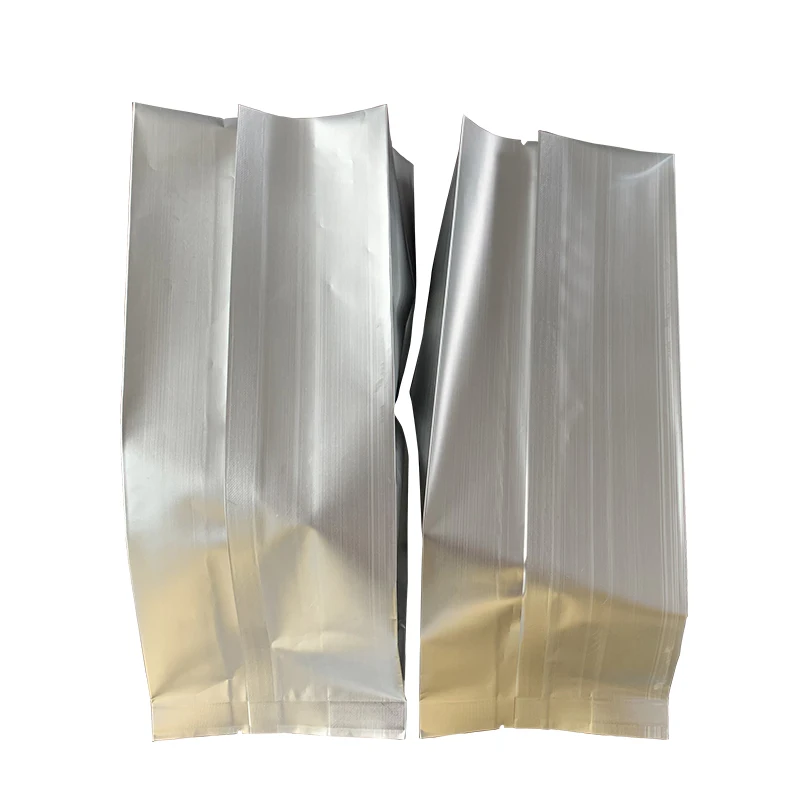 
Silver aluminum foil mylar moisture proof tea dried food packaging pouch 