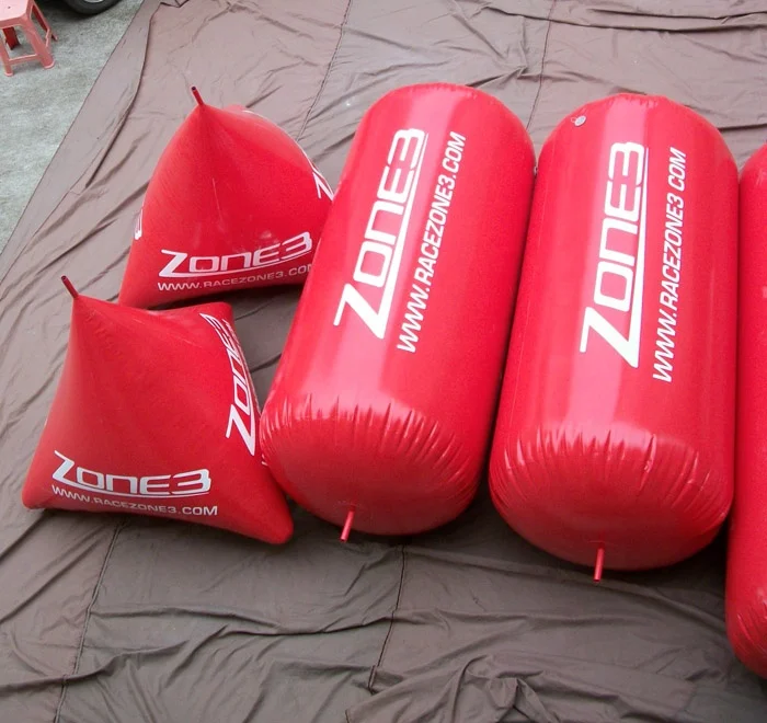 giant inflatable air marker buoy inflatable floats triangular shape for water advertising custom logo size color