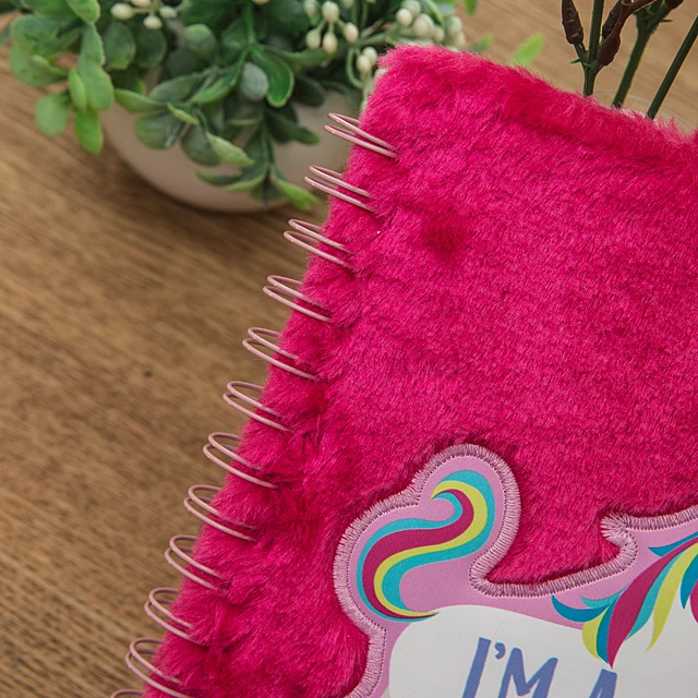 Cooler Designer Dairy Light Up Filler Plush Paper Fancy Notebook