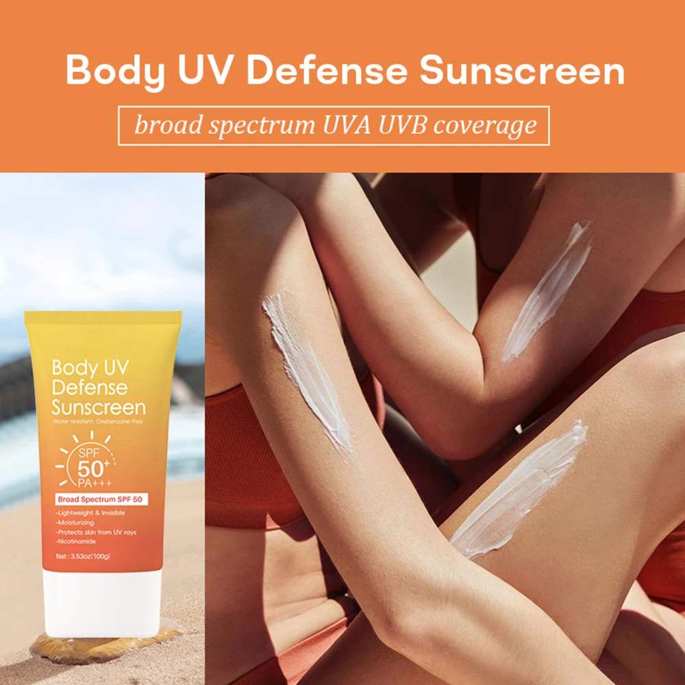 Gluta Booster 100g Body UV Defense Sunscreen Cream Effective Sun Protection Non-Greasy Skin-Friendly Hyaluronic acid
