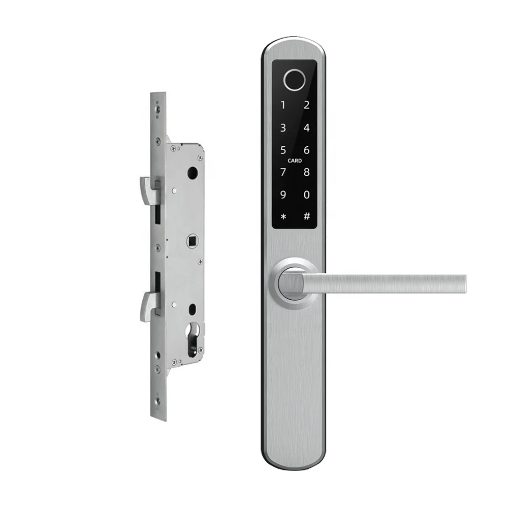 
Waterproof TTLock APP remote unlock smart slide door digital keyless electric sliding glass door lock  (1600128786653)