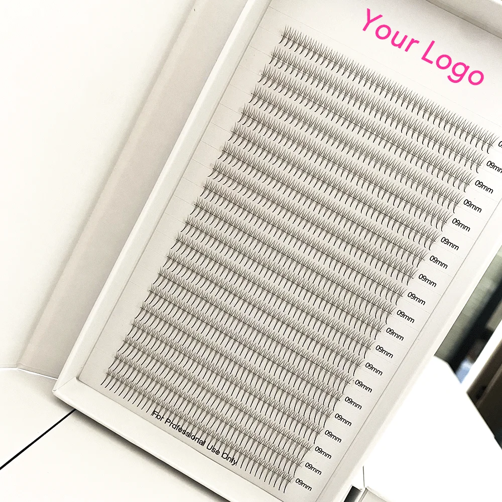 Private Label Thin Pointy Base Premade Volume Lash Fans Wholesale narrow super soft 10D12D14D16D20D 0.03 0.05 Premade Fan lashes
