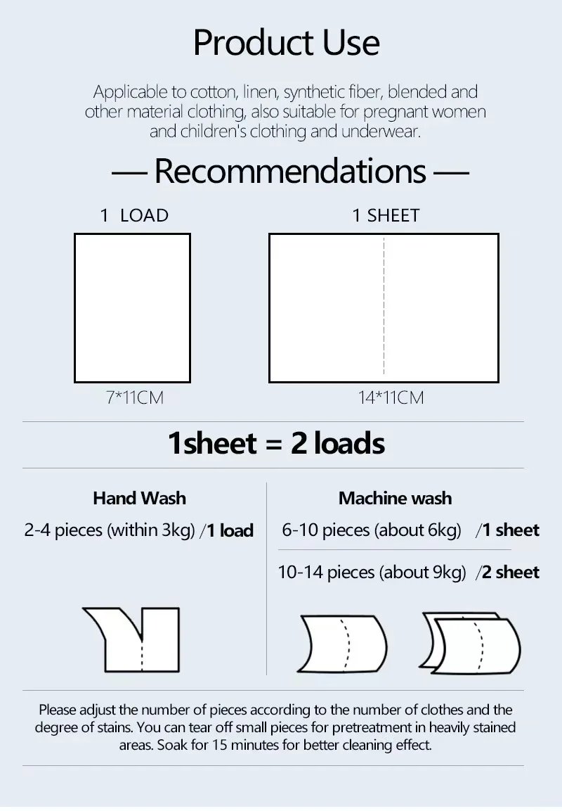 Eco-friendly Biodegradable Pure Natural Plant Laundry Detergent Sheet/Strips
