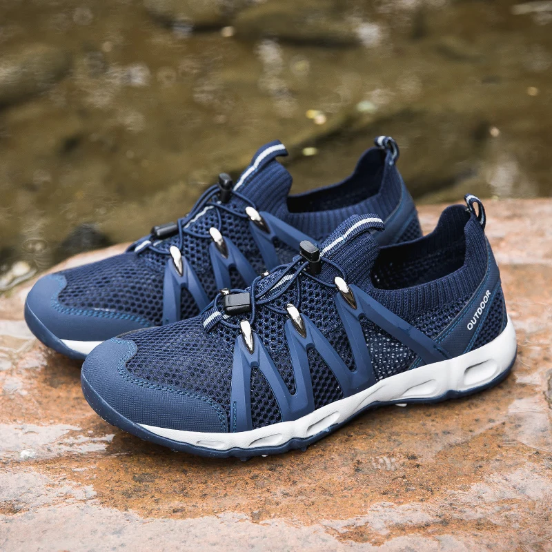 New Lightweight Couple Outdoor Trekking Hiking Shoes Anti-skid Low Top Mountain Climbing Water Sneakers