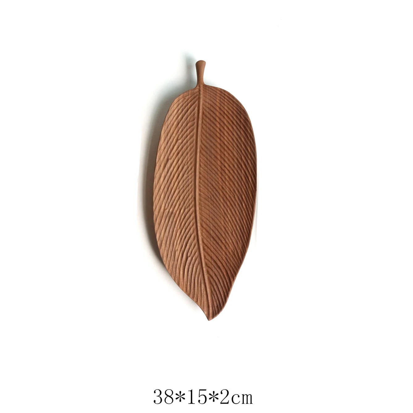 Large Size Wooden Creative Leaf Tray  For Party