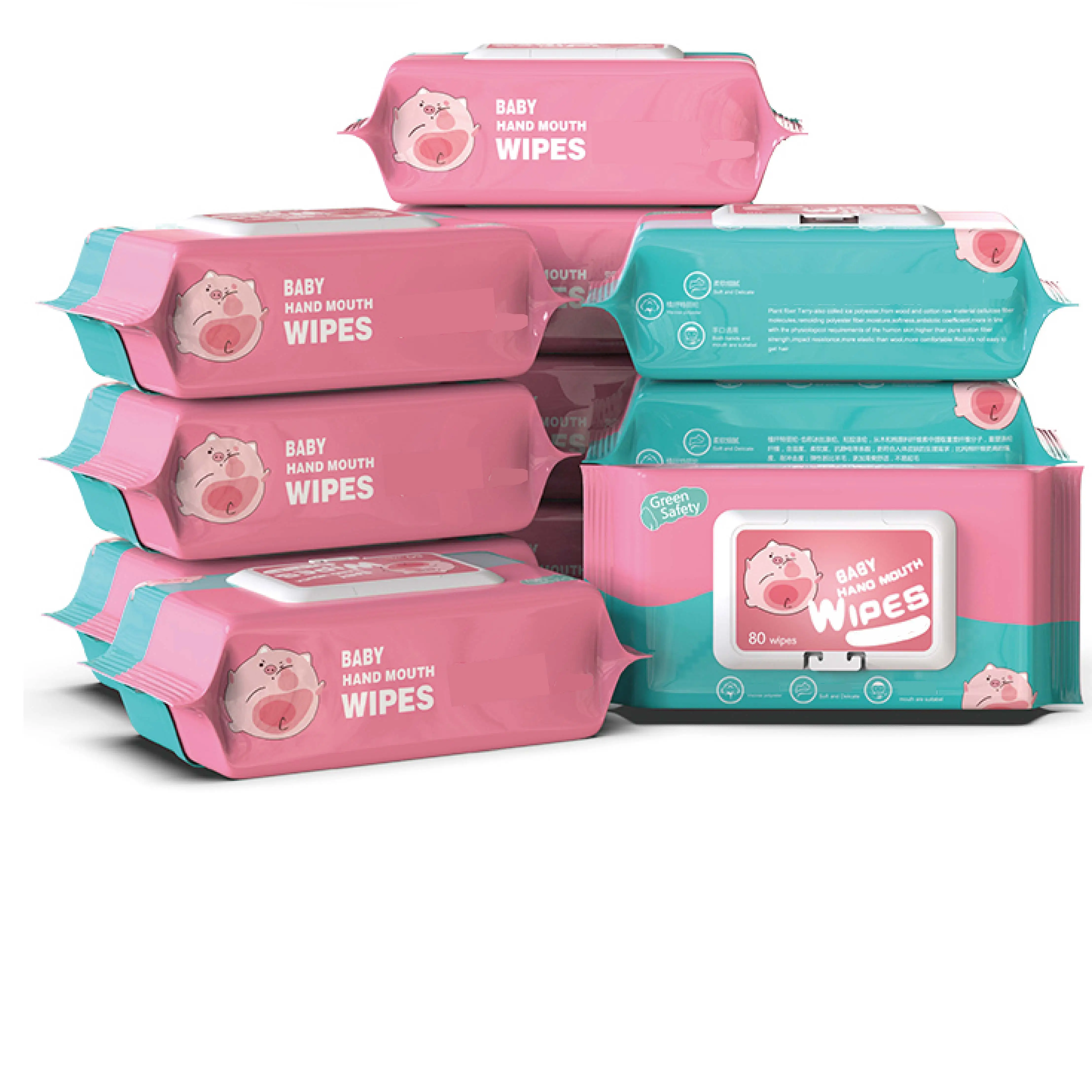 Ультрамягкие влажные салфетки для чистки, детские салфетки для рук и лица