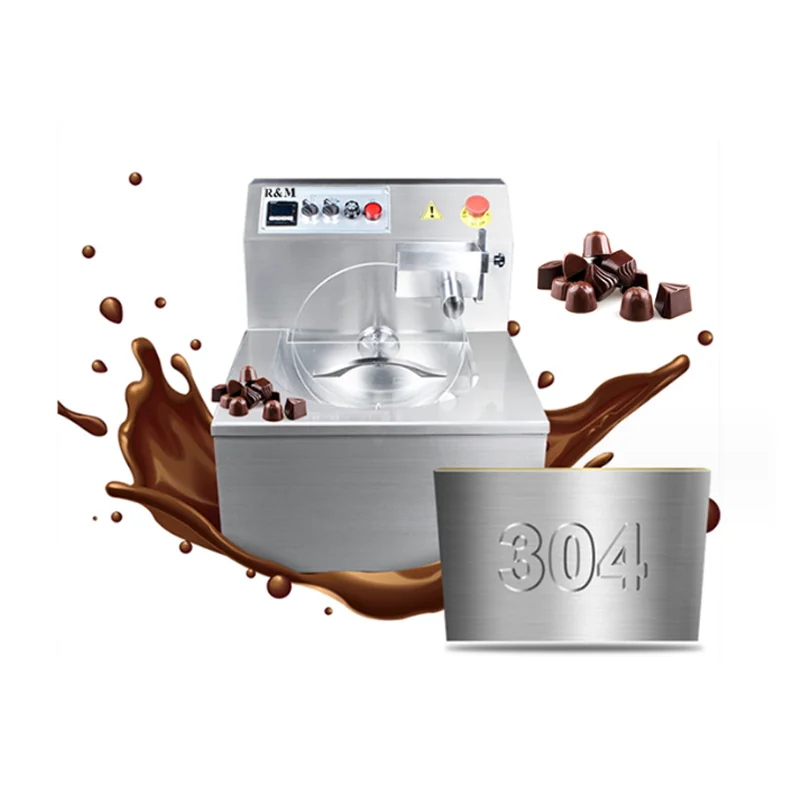 Mini wheel tempering machine chocolate enrobing maker coating making