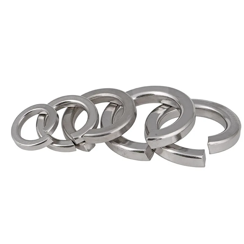 GB93 Stainless Steel Lock Washers Double Coil Spring Washer Inch Elastic Washer