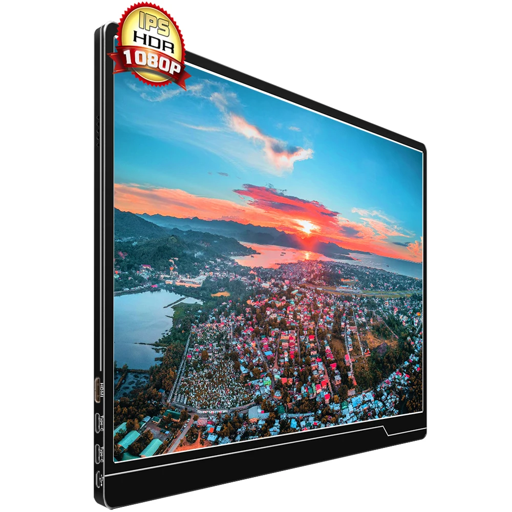 13 inch Mini Lcd Monitor HD Type-c Game Work Study Powered Display Ultra Thin Ips Business Portable Led Extend Monitor