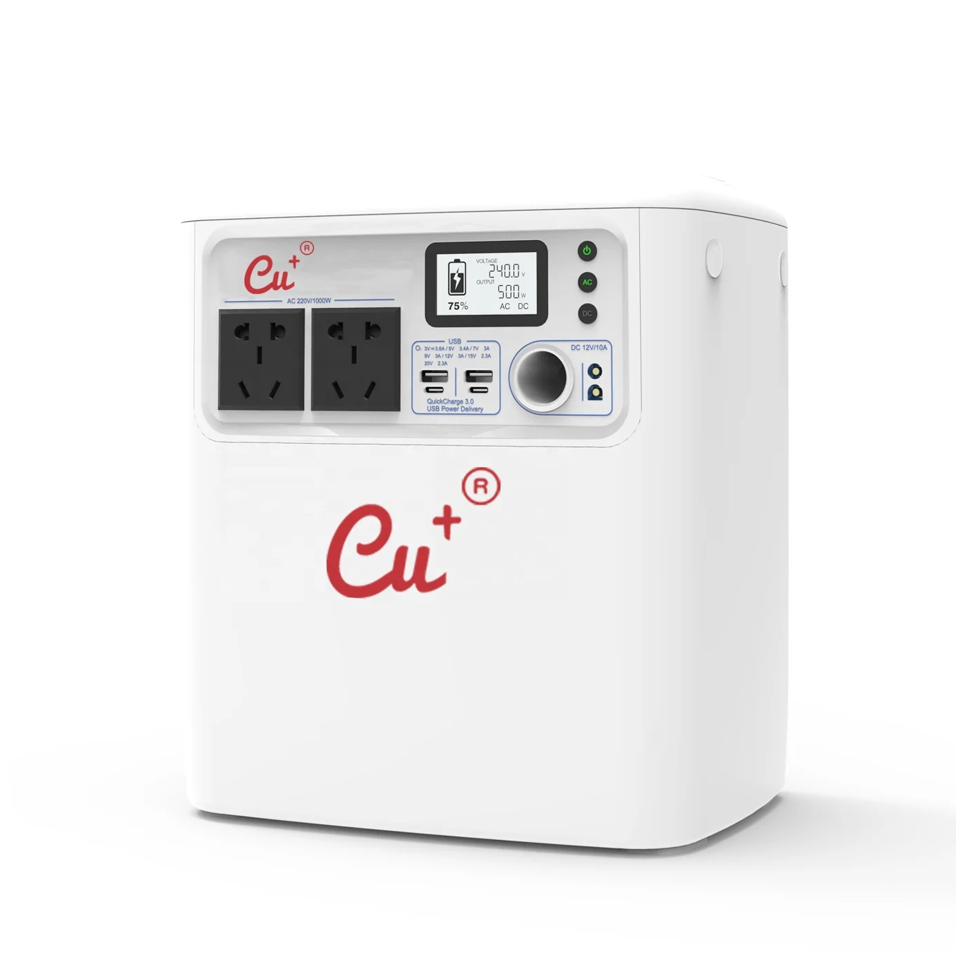 Power Bank Station Energy 2000WH UPS Silent DC Inverter Generator Online EPA CE Lithium Ion Battery 110V Portable Power Station