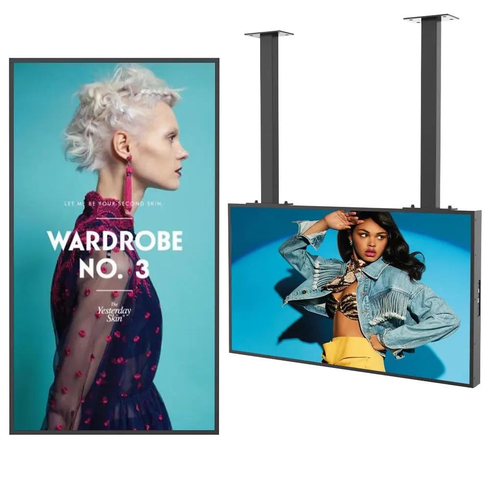 Floor Stand Wall Hanging Mount Lcd Touch Screen Window Advertising Display Playing Equipment